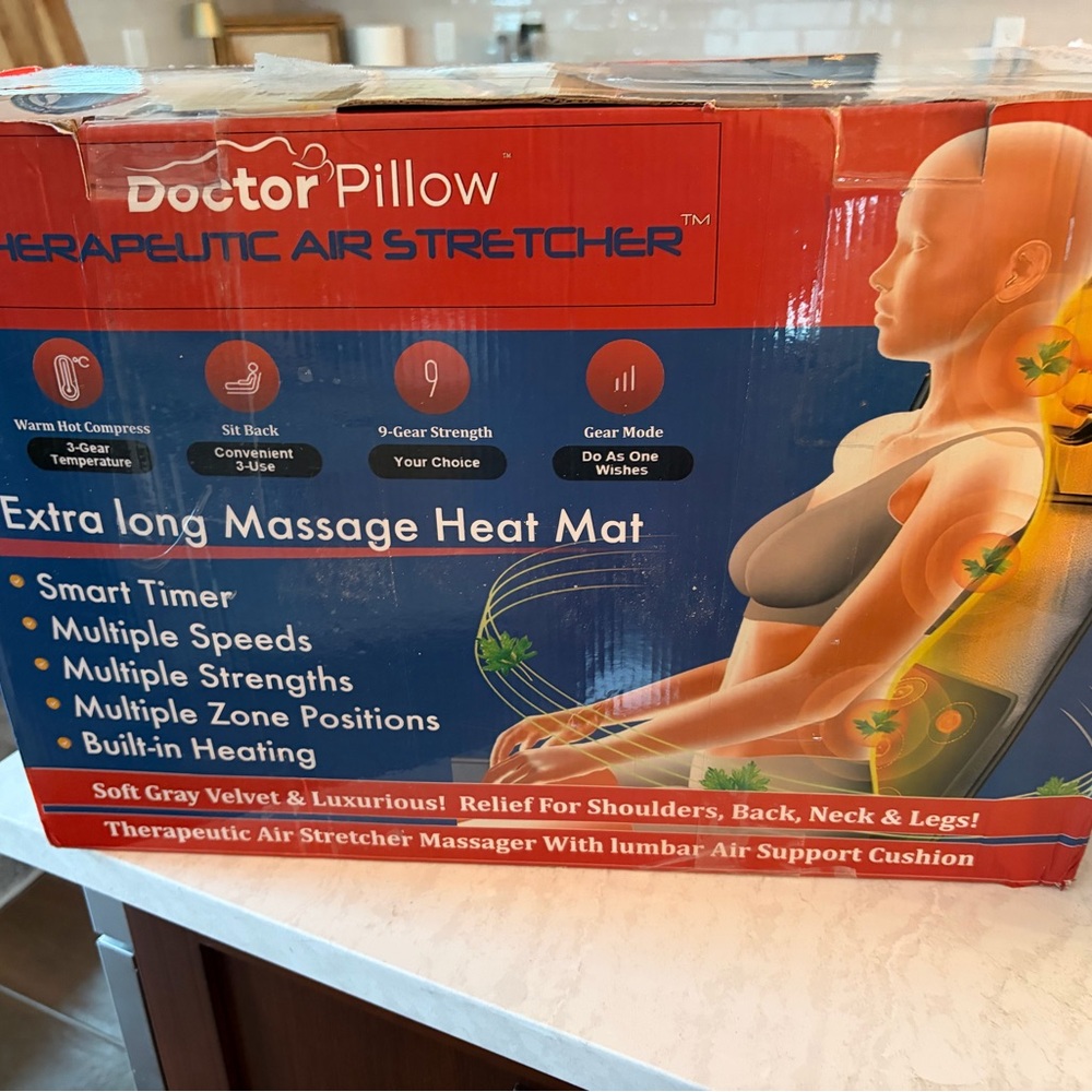 New in box Full Body Heat Therapy Massage Pad Doctor Pillow Therapeutic heat mat - Picture 7 of 7